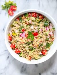 Quinoa tabbolueh salad