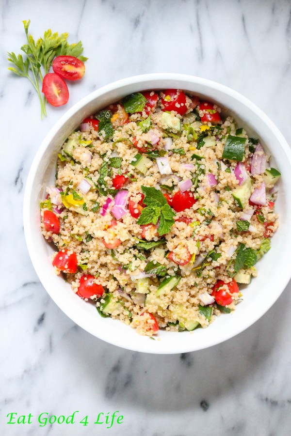 Quinoa tabbolueh salad