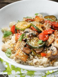 vegetable and tofu stir-fry