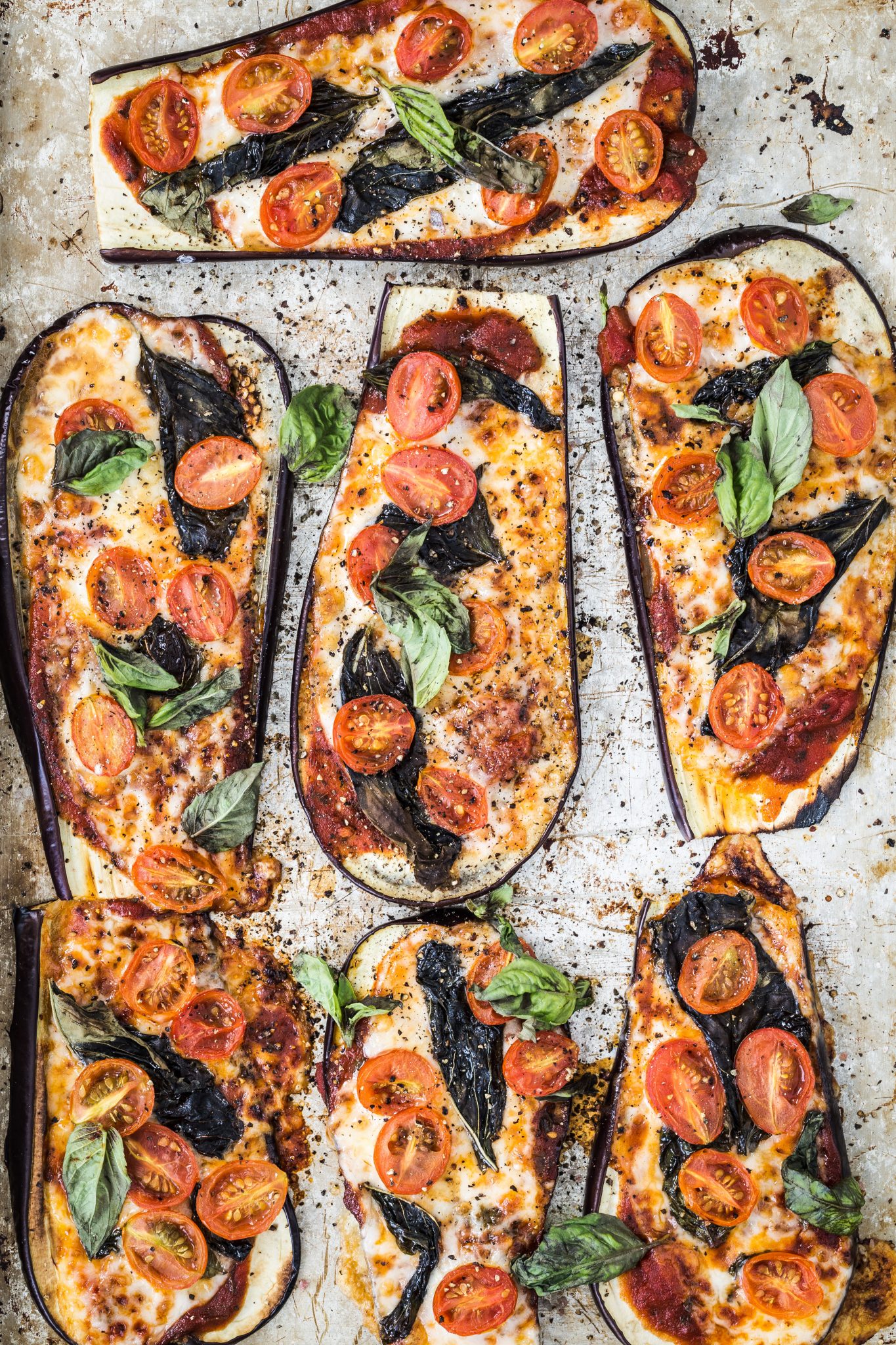 Eggplant pizza