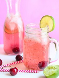 Chia seed cherry limeade