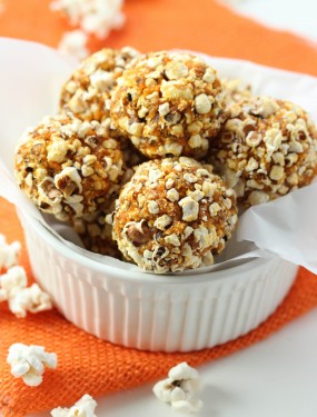 popcorn energy balls-gluten free and vegan