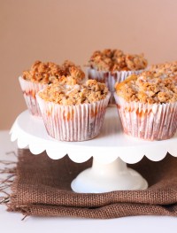 Apple coffee cake jumbo muffins