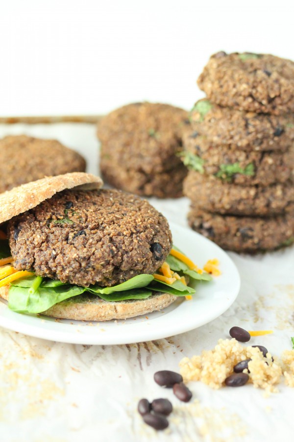 Quinoa black bean burgers-gluten free