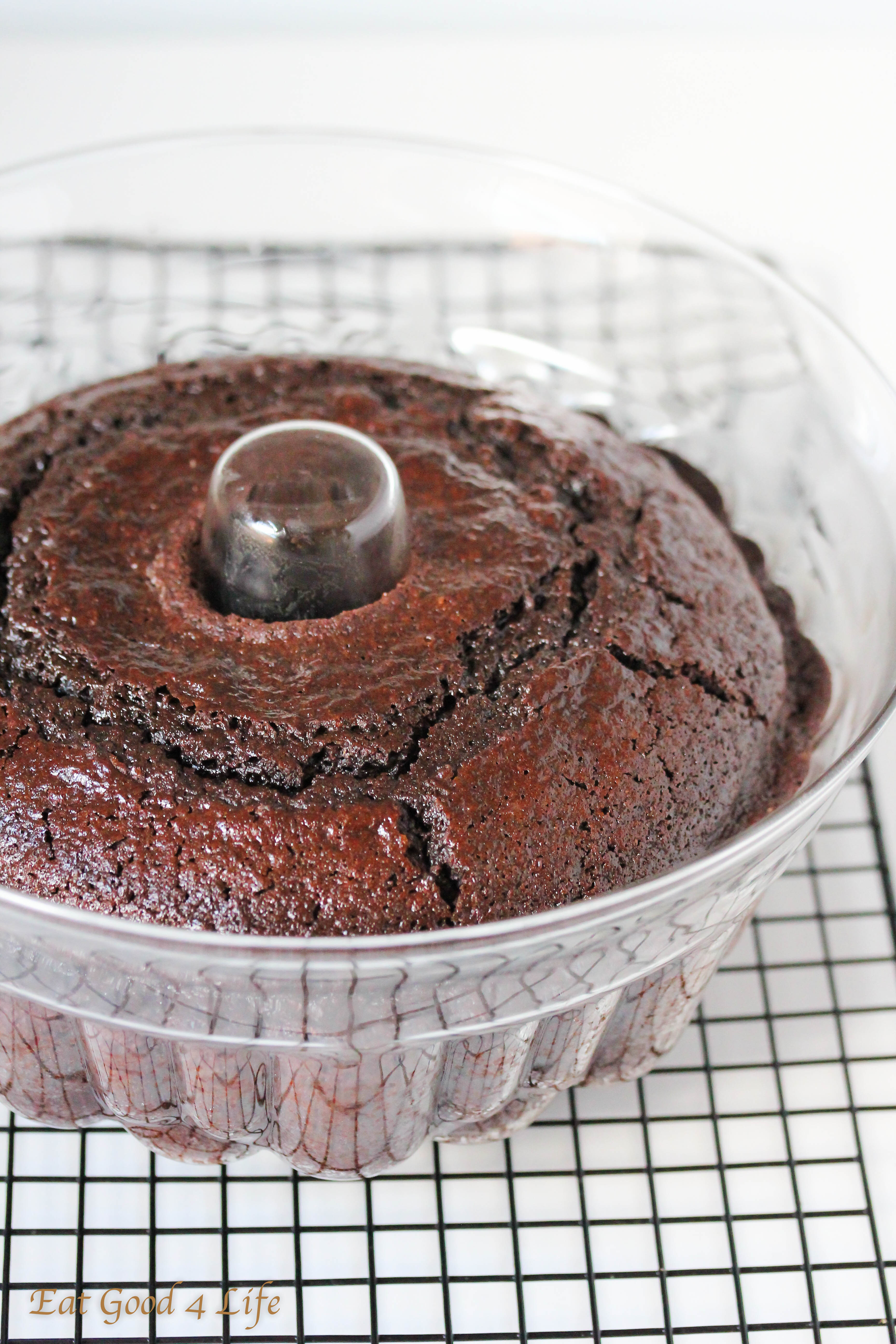 Triple chocolate bundt cake