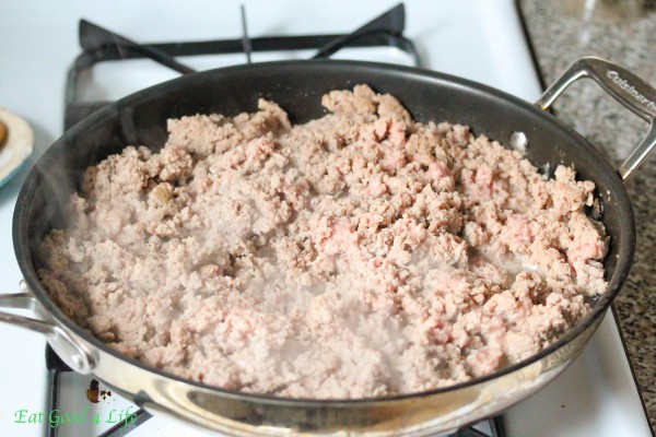 Gluten free turkey taco casserole done in just 20 minutes.