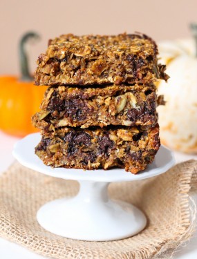 gluten free pumpkin bars with no oil or butter
