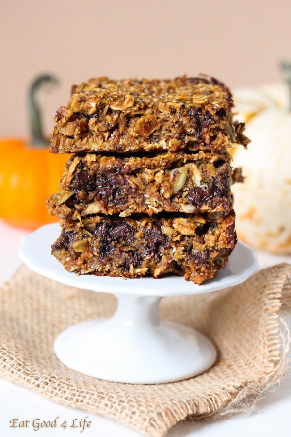 gluten free pumpkin bars with no oil or butter