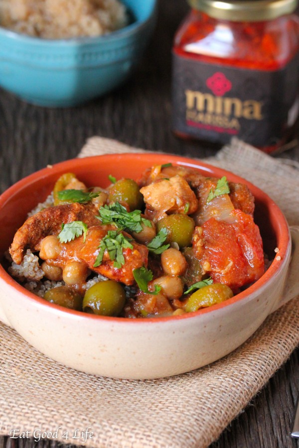 Harissa slow cooker moroccan chicken.