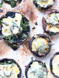 kale stuffed portobello mushrooms-Gluten free