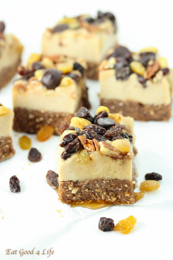 raisin cheesecake-gluten free and vegan