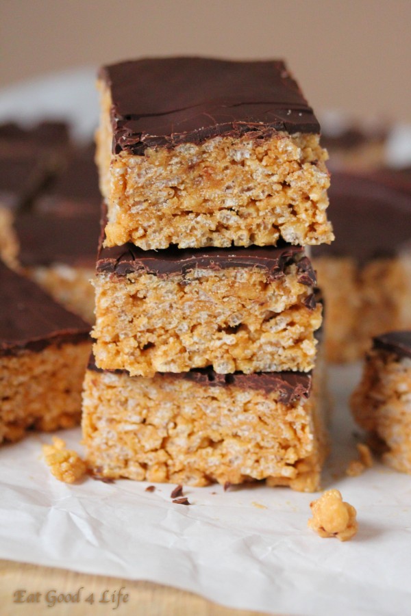 Scotcheroo protein bars- Gluten free and vegan