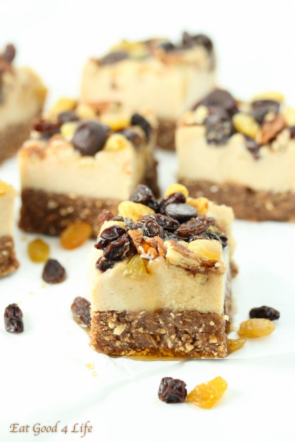 raisin cheesecake-gluten free and vegan