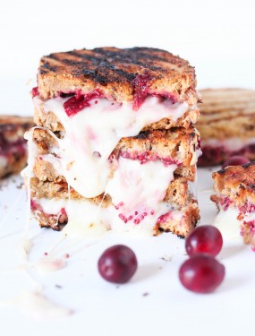 cranberry chia grilled cheese sandwich