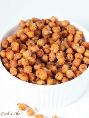 garlic roasted parmesan chickpeas