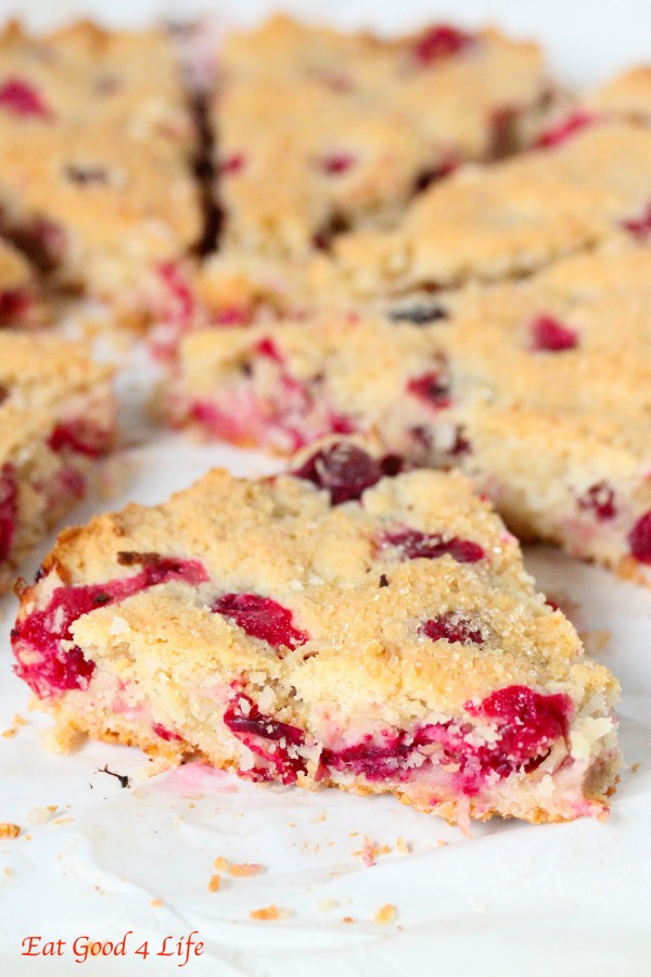 Gluten free cranberry and coconut scones