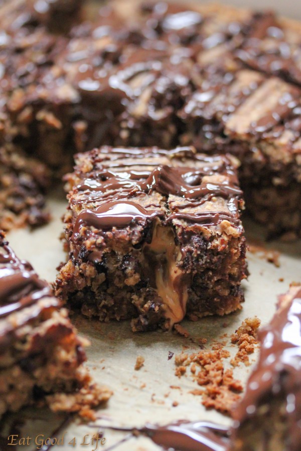 Peanut butter and chocolate blondies