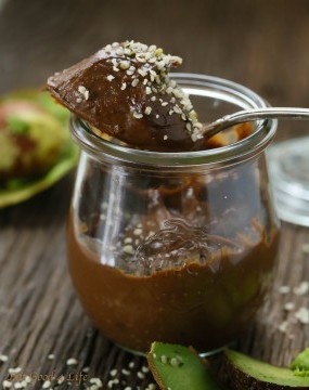 Irish cream avocado chocolate mousse