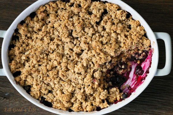 Gluten free blueberry crisp | Eat Good 4 Life