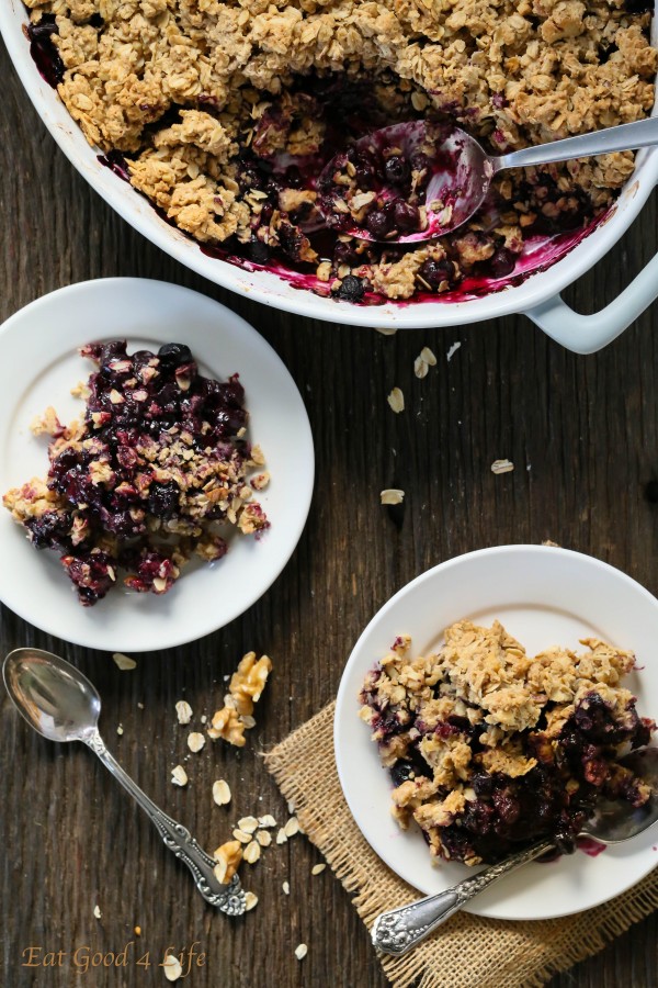 Gluten free blueberry crisp | Eat Good 4 Life