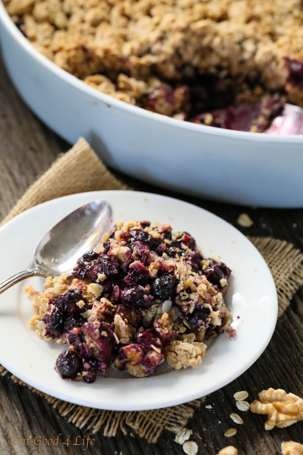 Gluten free blueberry crisp | Eat Good 4 Life