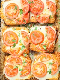 super easy tomato cheese toast | Eat Good 4 Life