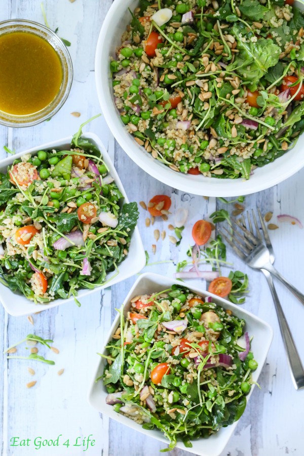 quinoa kale pea salad