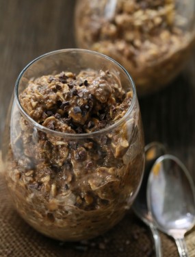 Chocolate almond butter overnight oats | Eat Good 4 Life