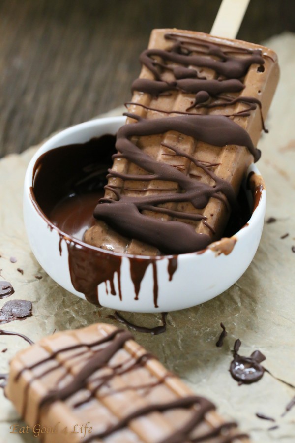 Double chocolate frozen popsicles | Eat Good 4 Life