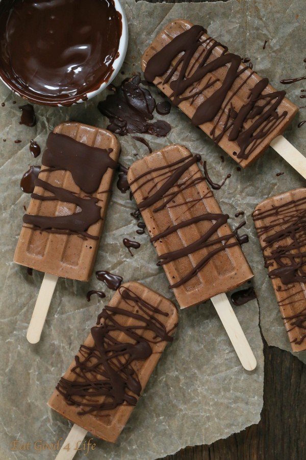 Double chocolate frozen popsicles | Eat Good 4 Life