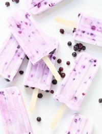 Frozen blueberry yogurt popsicles | Eat Good 4 Life
