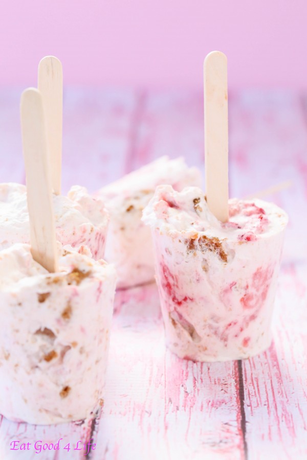 Strawberry cheesecake ice cream, gluten free | Eat Good 4 Life