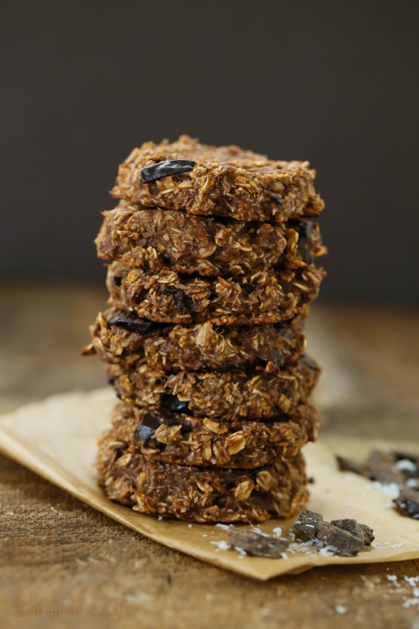 Double chocolate banana chunk cookies - Gluten free and vegan | Eat Good 4 Life