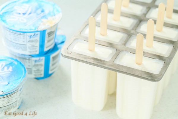 Vanilla frozen yogurt popsicles | Eat Good 4 Life