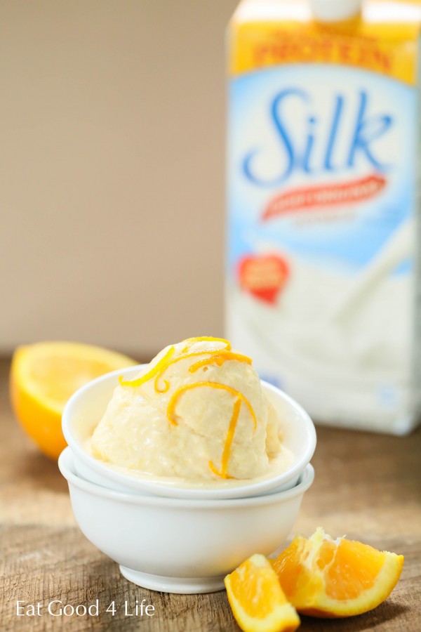 4 ingredient vegan orange creamsicle ice cream | Eat Good 4 Life