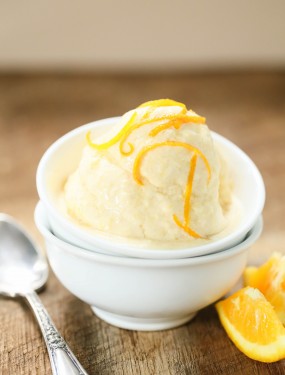 4 ingredient vegan orange creamsicle ice cream | Eat Good 4 Life