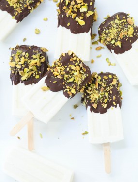 Vanilla frozen yogurt popsicles | Eat Good 4 Life