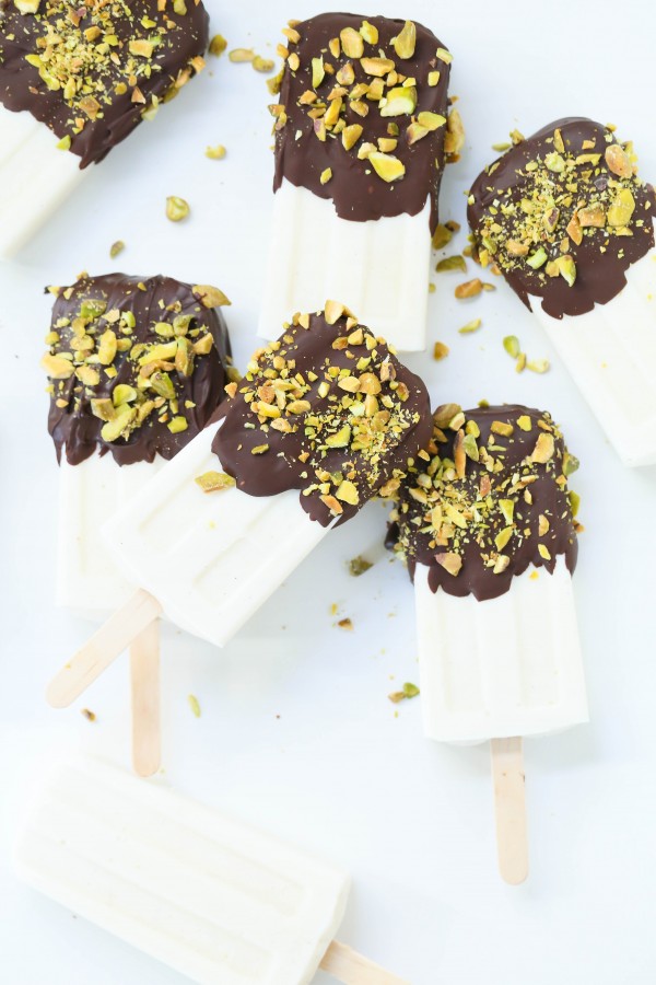 Vanilla frozen yogurt popsicles | Eat Good 4 Life