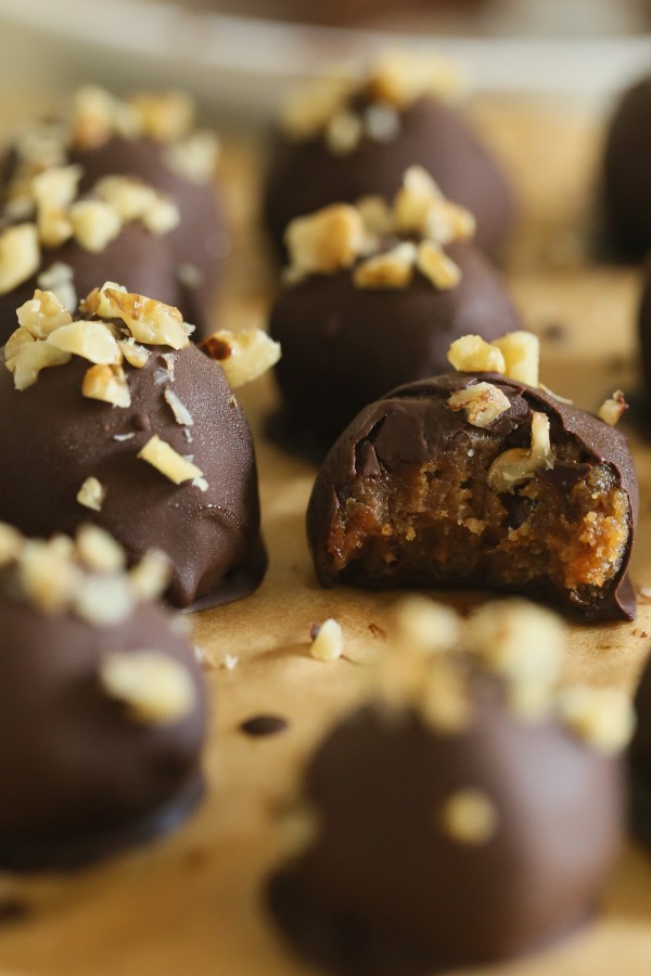 Caramel almond butter chocolate truffles | Eat Good 4 Life