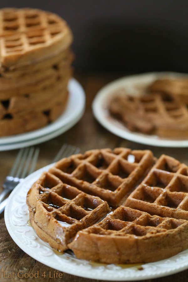 whole wheat chocolate waffles | Eat Good 4 Life