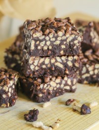 Almond butter chocolate crunch bars | Eat Good 4 Life