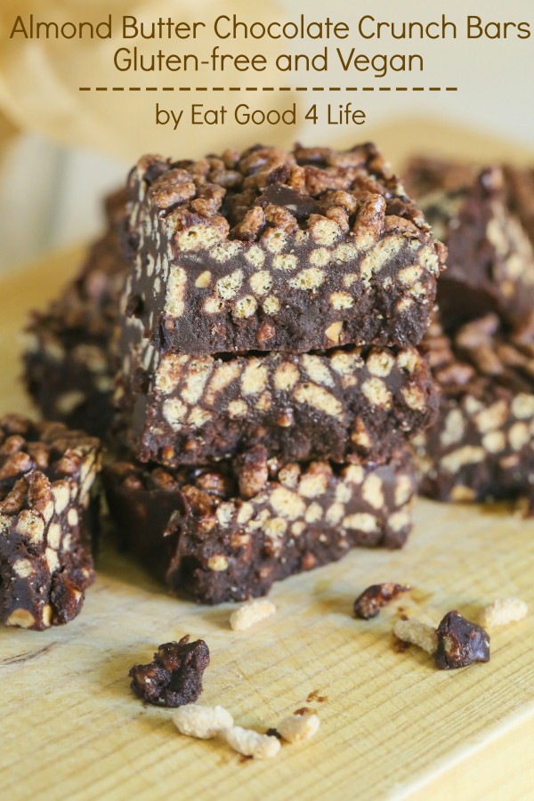 Almond butter chocolate crunch bars | Eat Good 4 Life