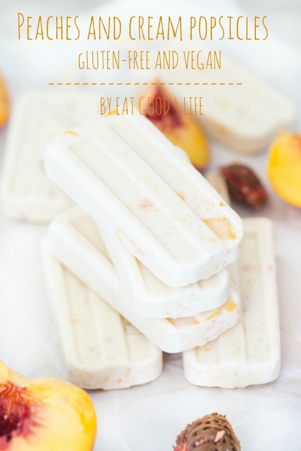 Peaches and cream popsicles
