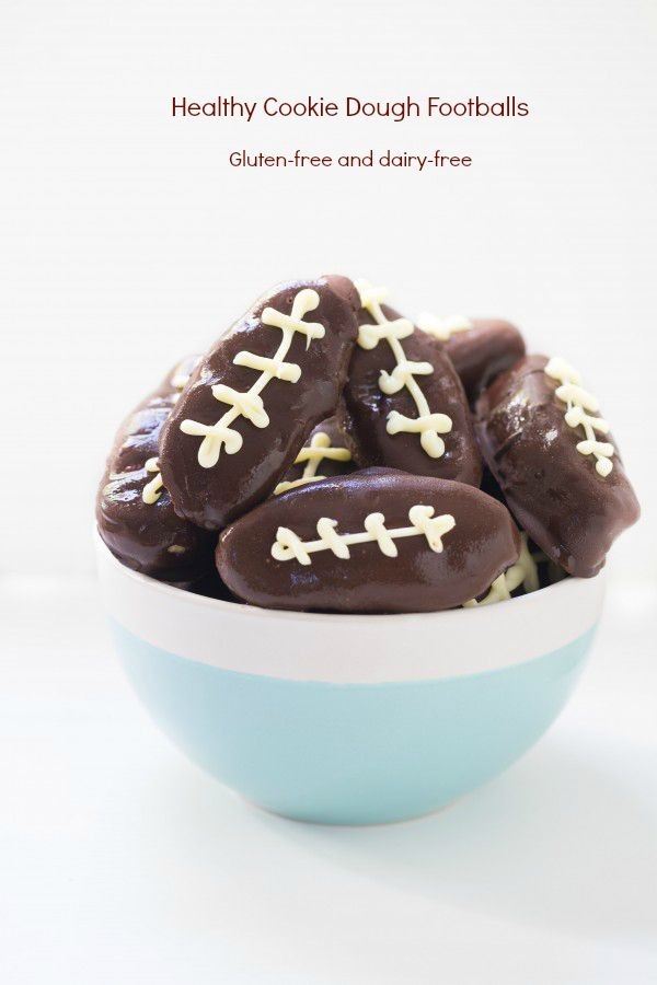 Healthy cookie dough footballs | Eat Good 4 Life