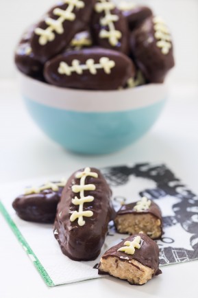 Healthy cookie dough footballs | Eat Good 4 Life