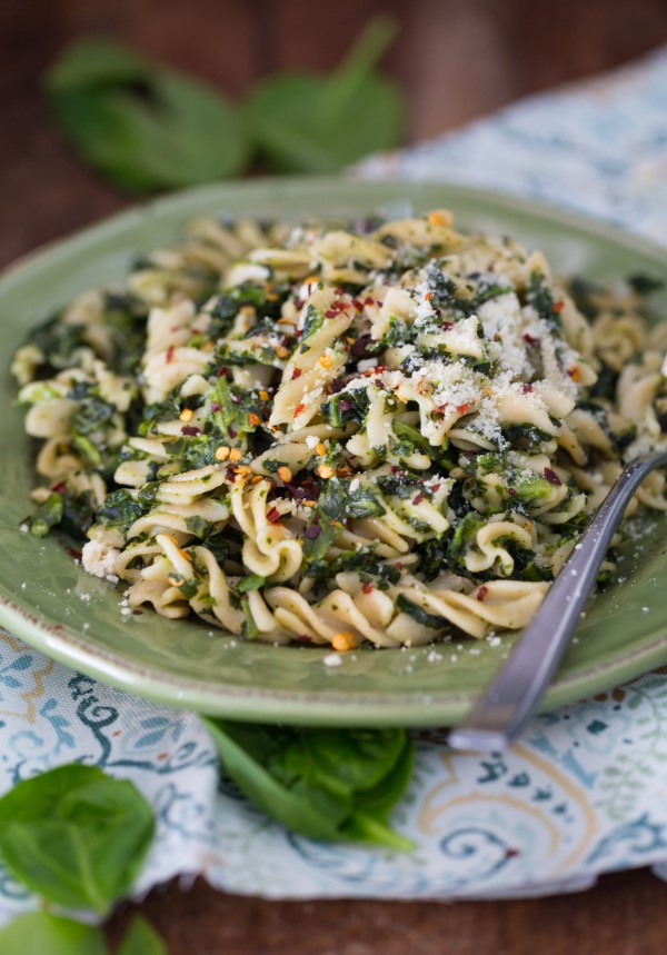gluten free spinach pesto pasta | Eat Good 4 Life