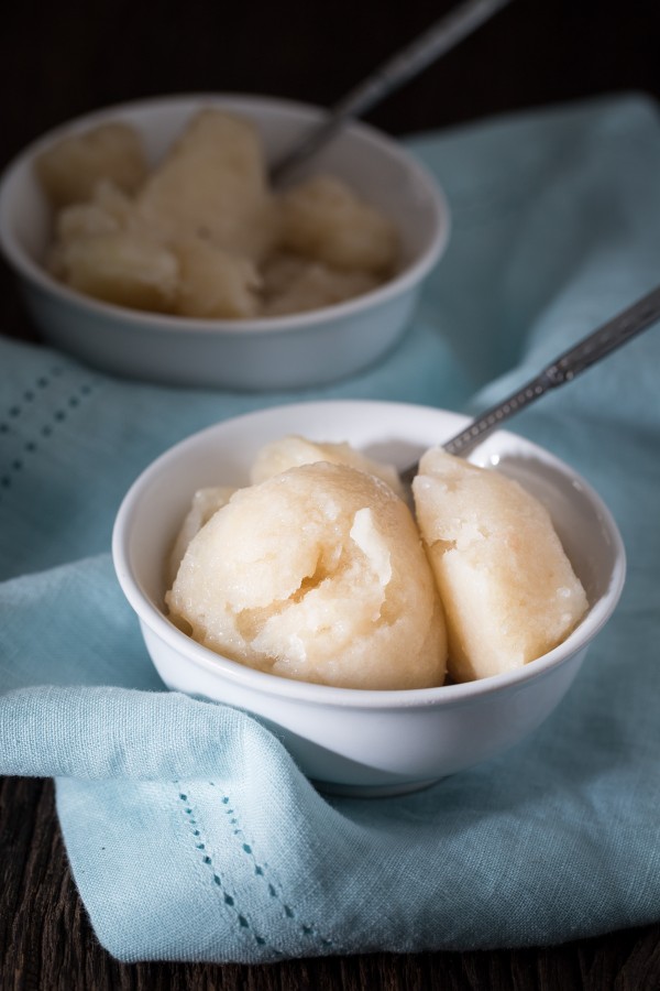 Maple pear ginger sorbet |Eat Good 4 Life