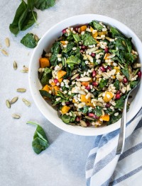 Butternut squash barley salad