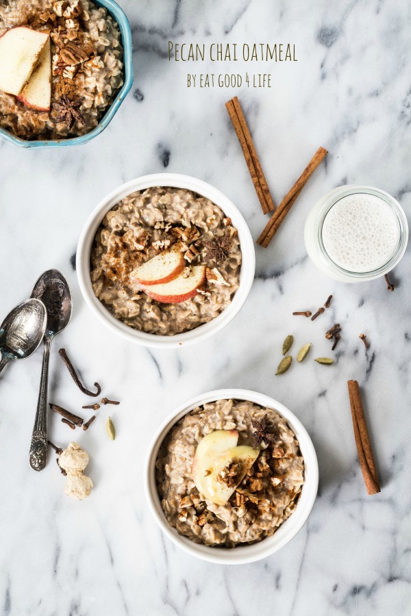 Pecan chai oatmeal | Eat Good 4 Life