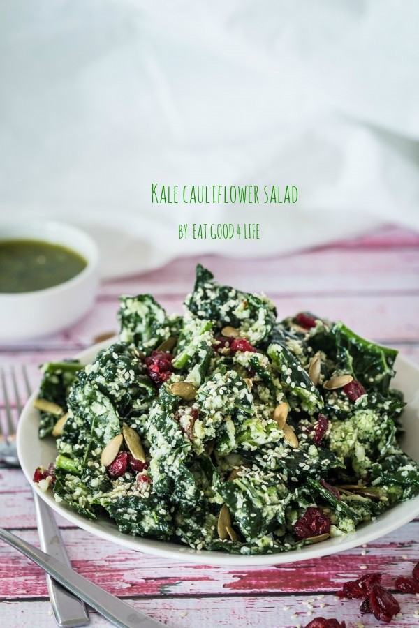 Kale cauliflower salad | Eat Good 4 Life